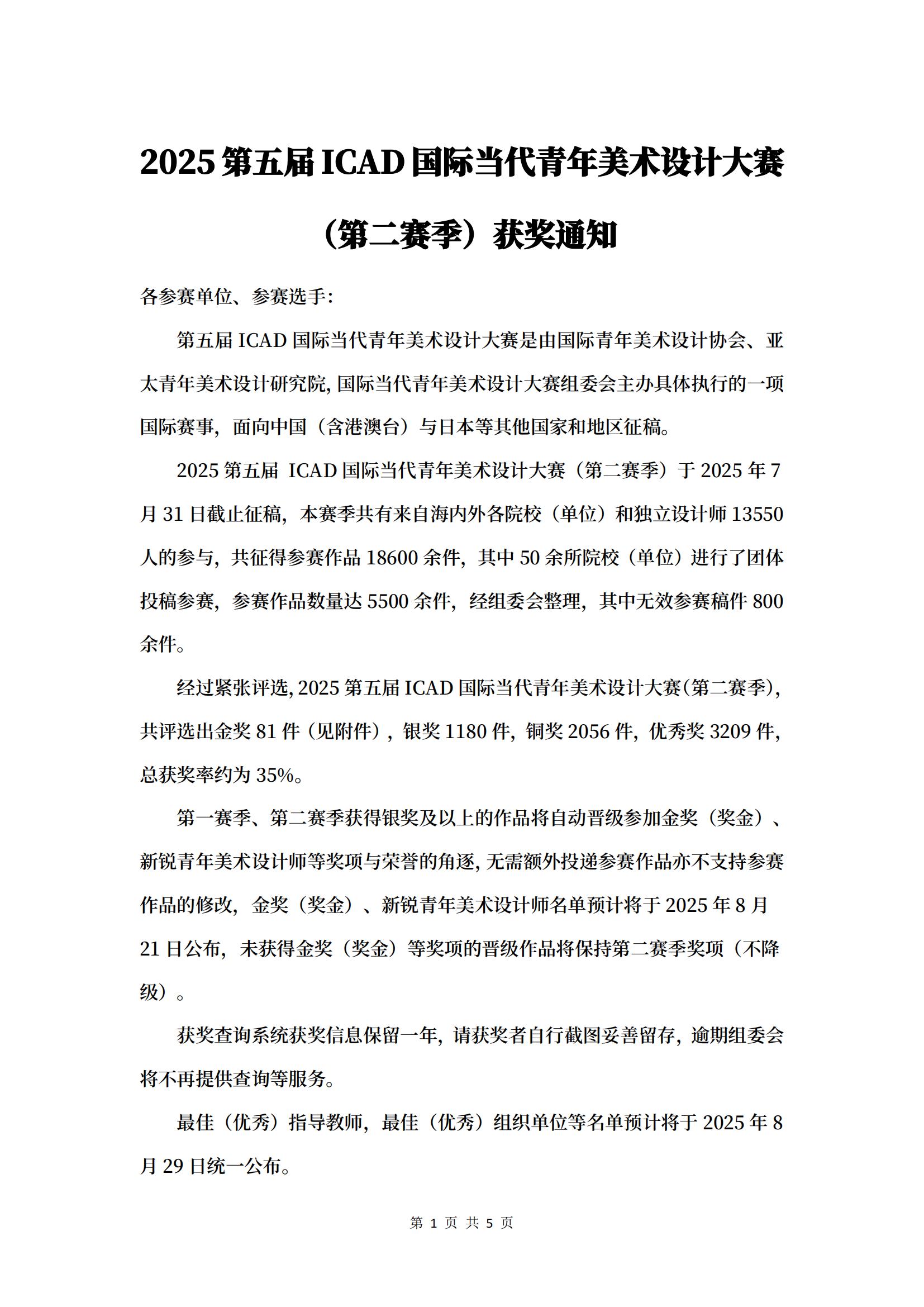 2025第五届ICAD国际当代青年美术设计大赛（第二赛季）获奖通知_01.jpg